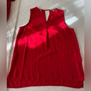 Pleione Scarlet Sleeveless Blouse
